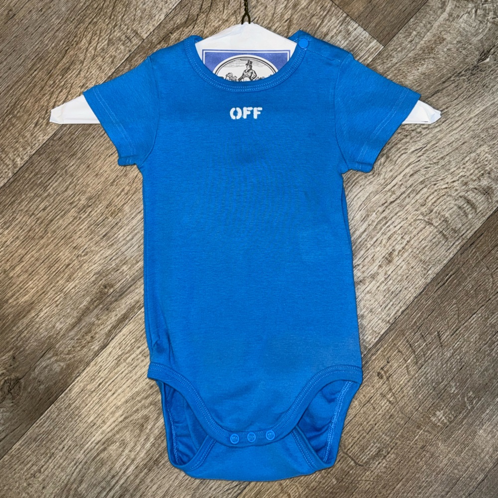 OFF WHITE Blue Onesie